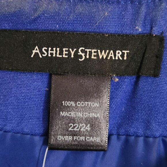 Ashley Stewart NWT Navy Silver Studded Vest Size 22/24 - Picture 6 of 6